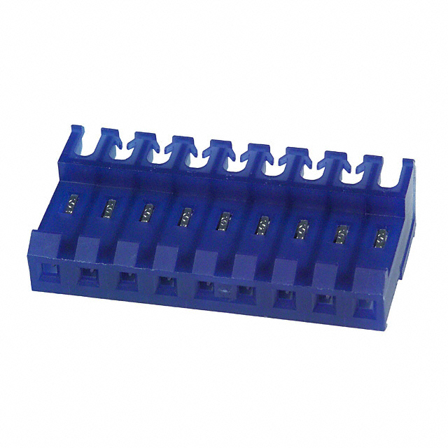 9 Position Rectangular Receptacle Connector IDC Tin 26 AWG